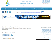 Tablet Screenshot of cruiseshipfires.com